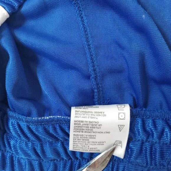 Vintage NBA Athletic Works Basketball Shorts Blue L Dazzle Shiny Men's Large 90s - Picture 15 of 15